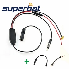 Superbat DAB Автомобильная Радио Антенна DAB/FM/AM воздушный конвертер/сплиттер с RAST II антенный адаптер кабель