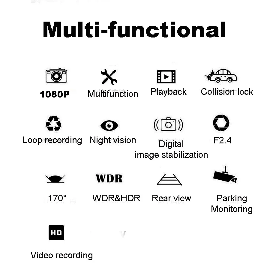  Z3-B2 7 Inch Car video recording For Trucks Dual Lens camera Auto Video Recorder With Rear View Cam