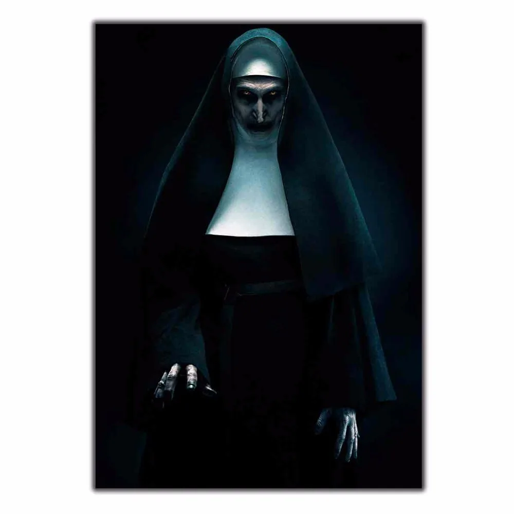 

Art Poster Wall Canvas The nun movie horror new film 14x21 24x36 27x40 Print Modern Decoration home decor