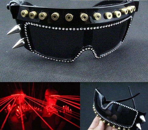 

laser glasses for Event & Party Supplies red LED glasses DJ club laser glove 650nm Party glasses flashing glasses