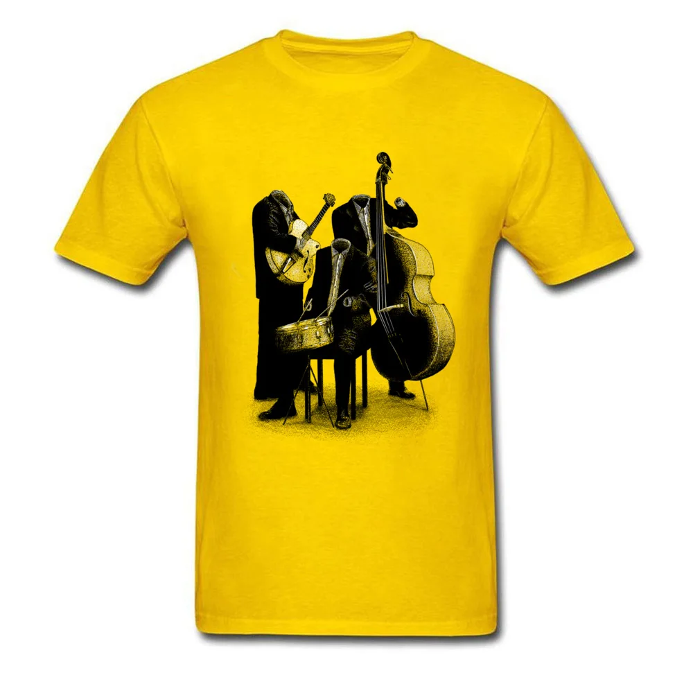 Men's 2018 Design Tops T Shirt Round Collar Father Day Pure Cotton T Shirts Street Short Sleeve Les Invisibles T-shirts Les Invisibles yellow