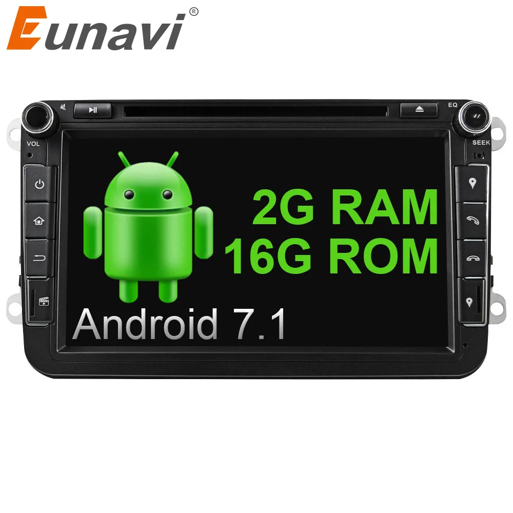Eunavi 8 Quad Core 2 Din Android 7 1 font b Car b font DVD Player