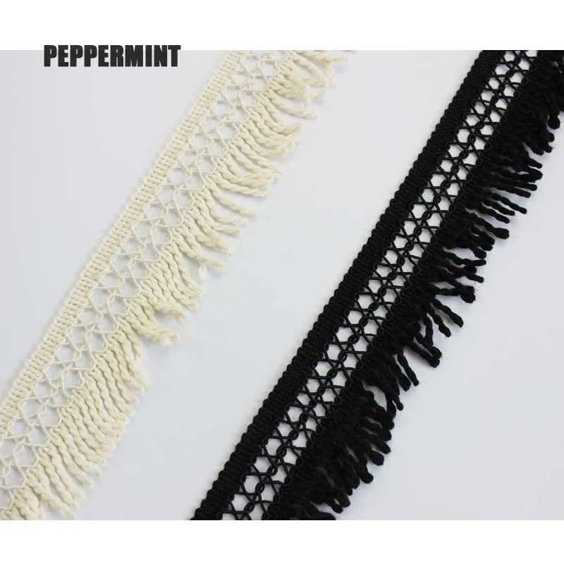 

1yard Cotton Macrame Fringed Lace 5.5cm drop Quality Tassel Trimming Apparel Sewing Fabric Material DIY Handmade Accessories