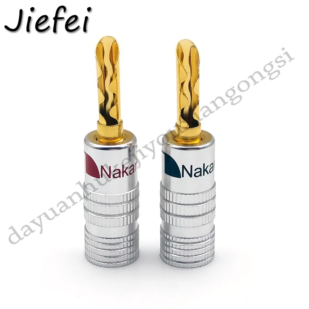 20 100 шт. высококачественный Nakamichi 24K позолоченный медный разъем BFA 4 мм банановый