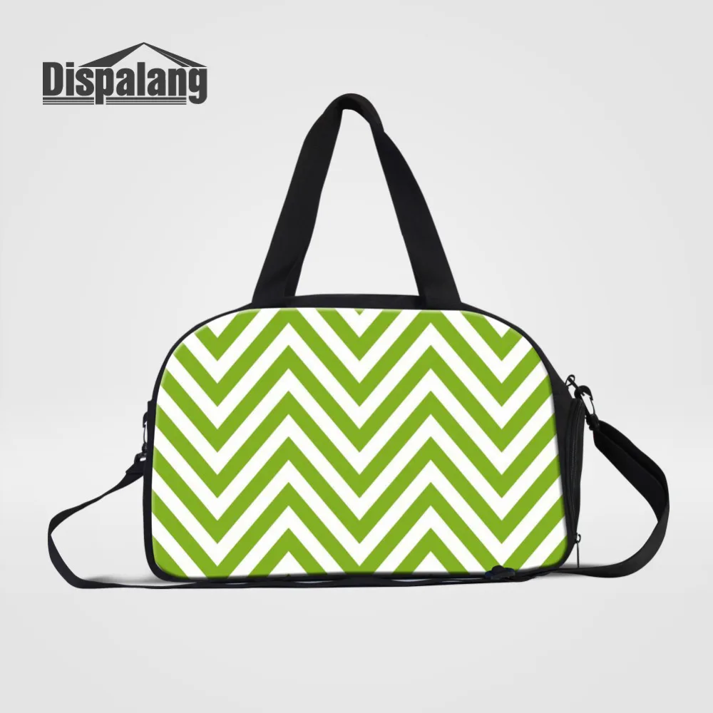 Dispalang Men Travel Bag Striped Print Carry on Luggage Womens Duffel Tote Travelling Mummy Overnight Weekend  Багаж и | Дорожные сумки -32821584515