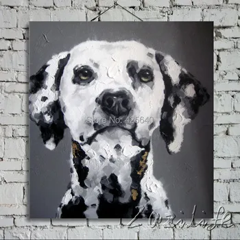

Oil painting On Canvas Wall Pictures Paintings For Living Room Wall Art Canvas Pop art modern abstract hand painted Dalmatian