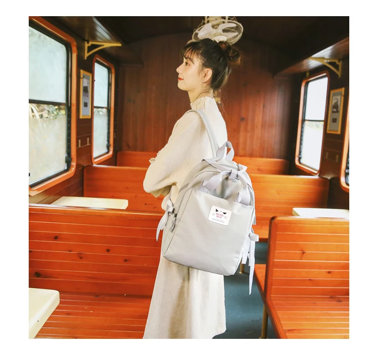 Menghuo Fashion Backpack Women Cute Bow Backpacks for Teenager Girls School Bags Mochilas Feminina Rucksack Mochilas Mujer 2018_28