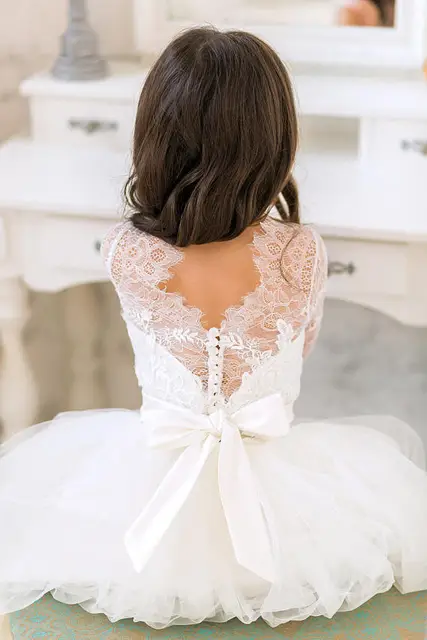 Rustic Wedding Flower Girl Dress