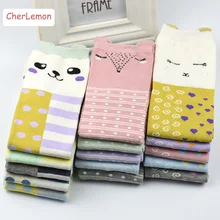 New Arrival Cute Cartoon Autumn Winter Women s Fashion Cotton Socks Soft Breathable Female Colorful Socks