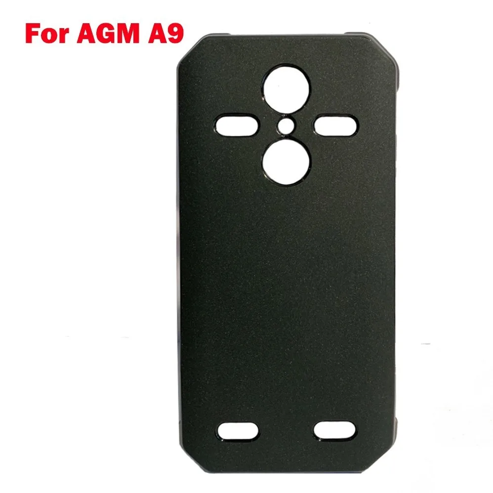 

For AGM A9 Pro Black Matte Phone Protection Case For AGM A9 Soft TPU Silicone Thicken Anti-knock Waterproof Back Cover H1