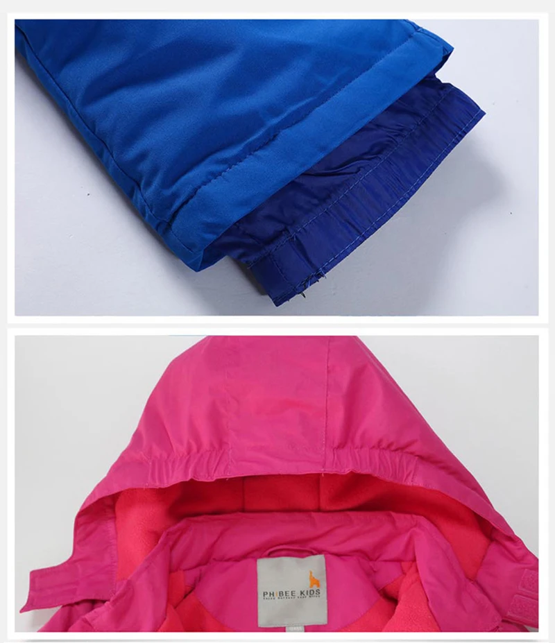 Ski Suit Jacket Kids Boys Girl Children Hooded Softshell Jackets  Thermal Warmth Hiking Winter Skiing Snowboard Bomber Costume (10)