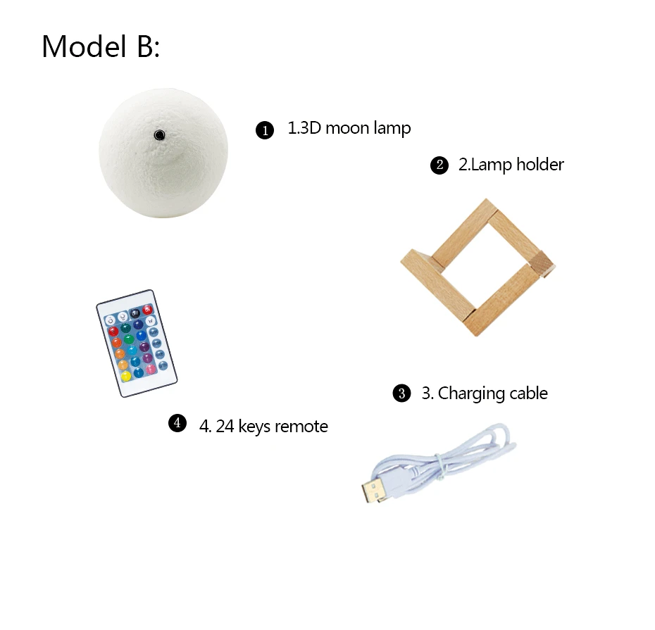 3D печать Лунная лампа Usb Dc 5 в ночной Светильник-проектор Lampara Luna светодиодный ночной Светильник сменные цвета левитирующая Лунная Лампа 15 см