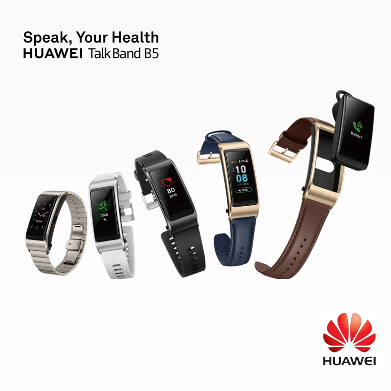 Huawei TalkBand B5 Talk Band B5 Bluetooth умный Браслет цветной экран браслет для здоровья на запястье bluetooth-гарнитура для фитнеса и ношения