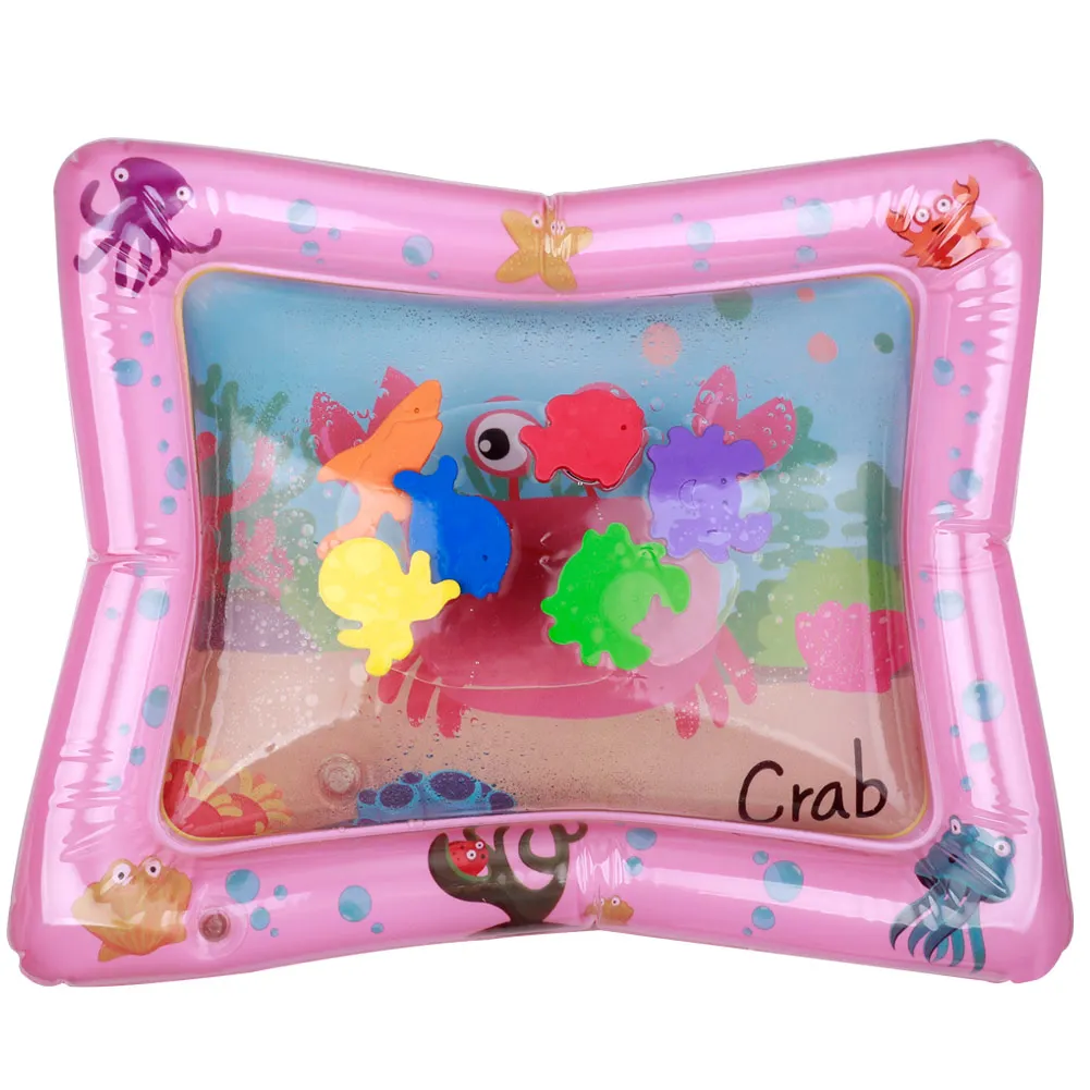 

MrY Kids Inflatable thicken PVC infant Tummy Time Playmat Baby water play mat Toddler Fun Activity Play Center water mat for babies