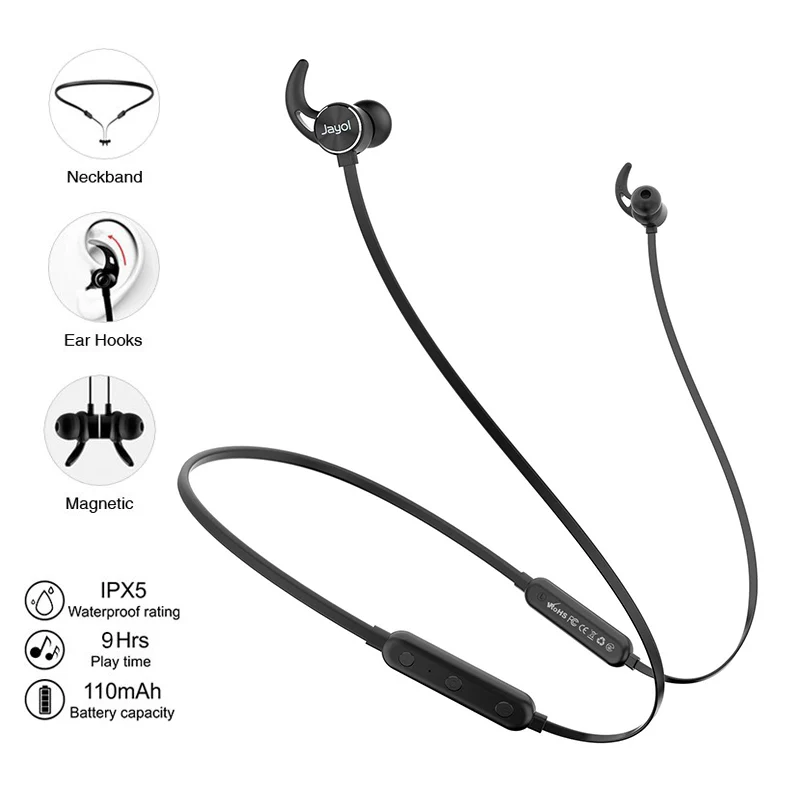 

X13 Neckband Wireless Bluetooth 4.1 Sports Earphone In-Ear Headsets Noise Canceling Earbuds IPX5 Waterproof Headphone Microphone