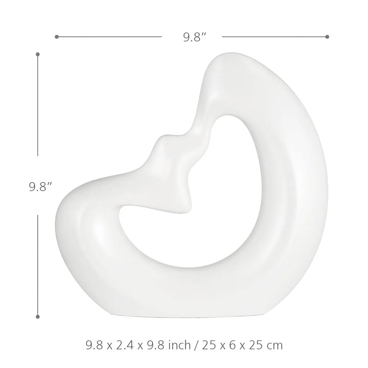 3D Snowflake Fiberglass Statue Home Decor