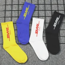 Мужские и женские осенние и зимние новые японские уличные Дикие повседневные женские носки хлопковые носки с буквенным принтом спортивные носки