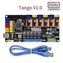 С открытым исходным кодом Tango V1.0 обновленная материнская плата Румба с TMC2208 TMC2130 A4988 DRV8825 для 3D-принтеров Reprap Mendel Heatbed