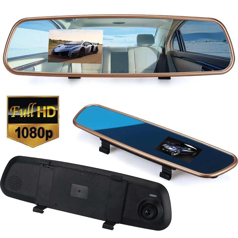 Автомобильный HD 3,2 ''1080 P зеркало заднего вида видеорегистратор видео регистратор g-сенсор регистратор в автомобиле камера обзор видео регистратор