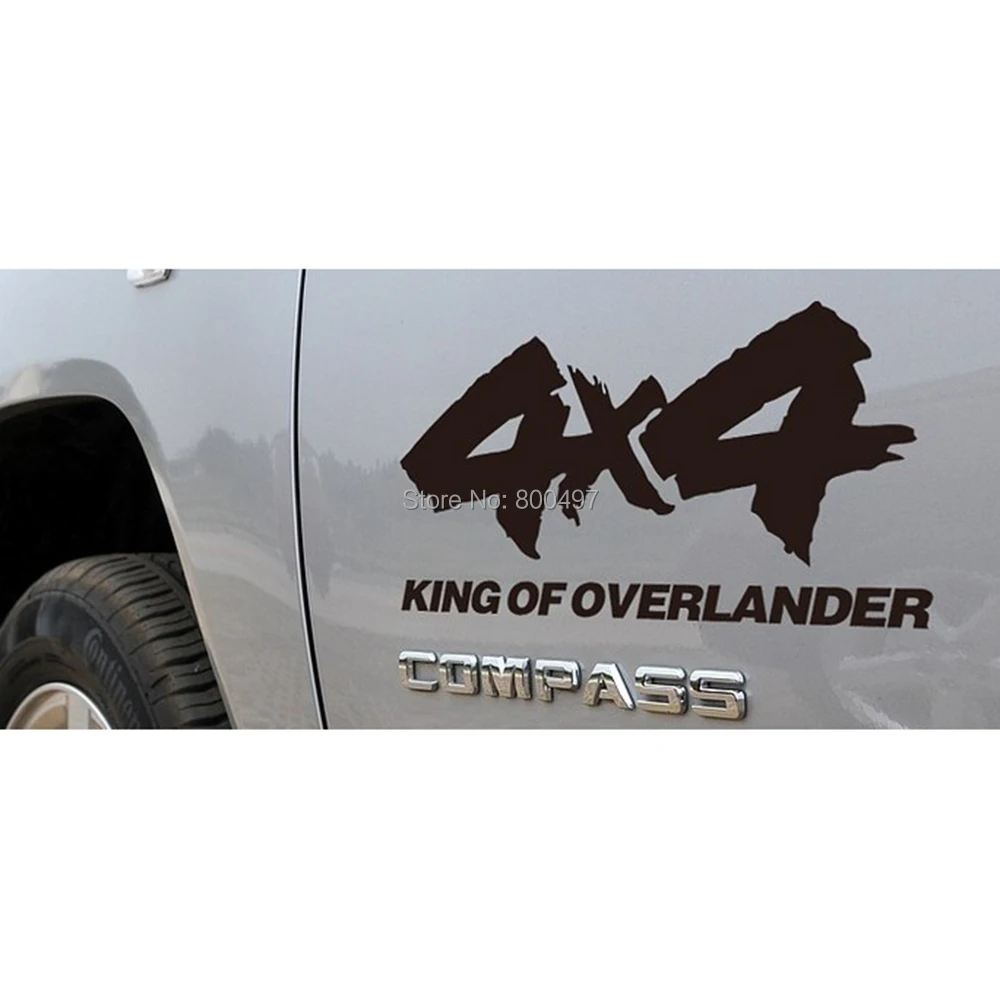 10x4x4 Автомобильная наклейка King of Overlander автомобильная Светоотражающая для 4x4 AWD Toyota