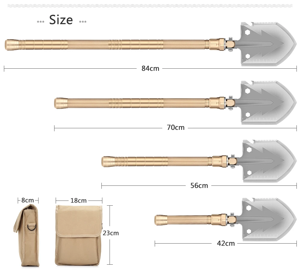 Военная Складная лопата с сумкой для переноски армейских мульти-инструментов для кемпинга