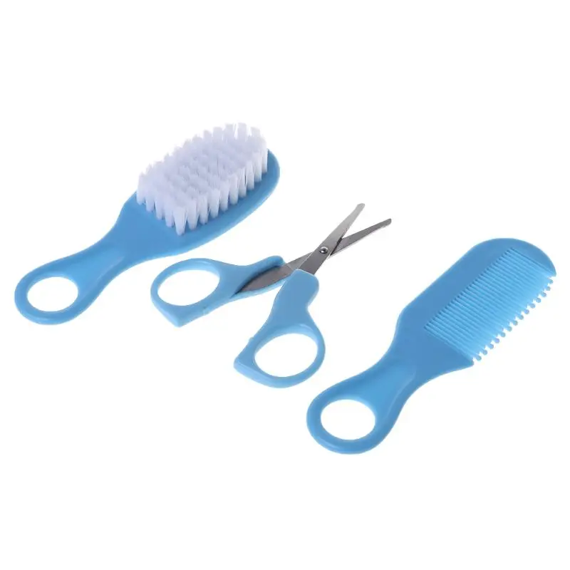 

1 Set Baby Grooming Brush Comb Scissors Nail Cutter Newborn Nursing Care Kids Children Supplies Portable Soft Bristle Accessorie