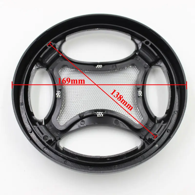 WLKE автомобильный универсальный динамик крышка гриль 2X5,5 ''138 мм ABS коаксиальный стальной динамик Коаксиальная сетка решетка крышка Вуфер
