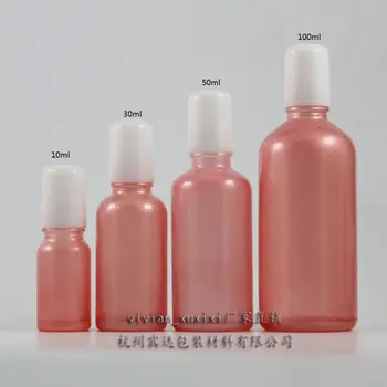 

10ml pink Glass roll on perfume bottle,perfume container,for eye cream,glass bottle,essentical oil