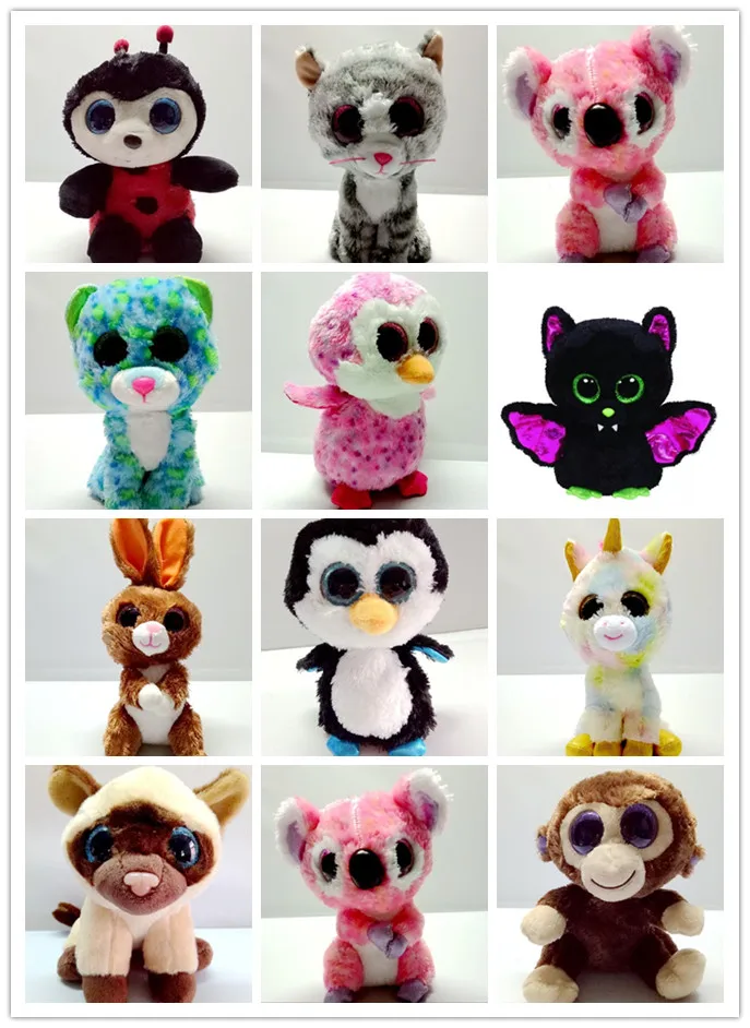 

Cute Big eyes animal plush dolls kawaii stuffed toy lovely Alpaca bee unicon leopard Soothing dolls appease comfort companion