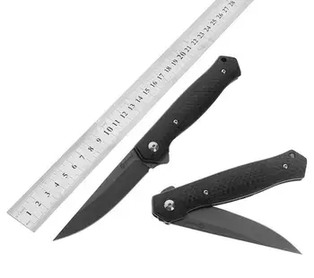 

LLxxmm Tactical Folding Pocket EDC Knife Survival Hunting Camping D2 Blade Carbon Fiber Handle Faca Inox faca