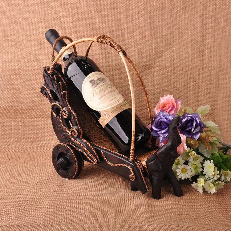 

Wood crafts frame wine rack decoration home red wine rack
