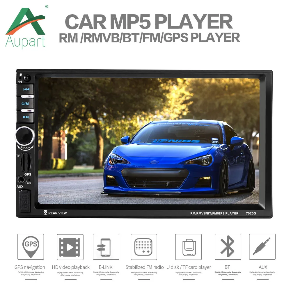 

2 din car radio gps Autoradio 7'' Touch Screen GPS Navigation Car Multimedia upgraded 7018b Auto Stereo for 2-din car Radios