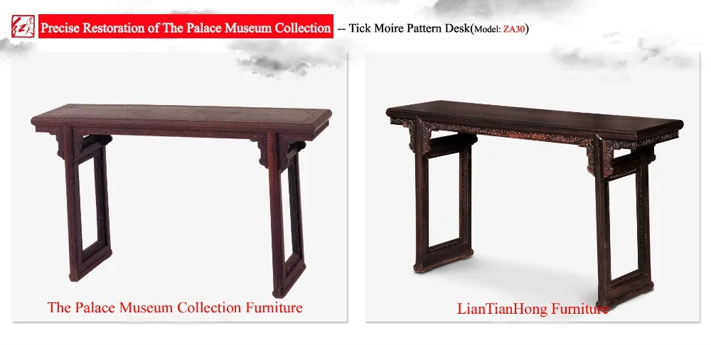 Офисная мебель тик муаровый узор стол Гостиная длинная консоль стол Бирма Redwood Китайский классический роскошный письменный стол Китай