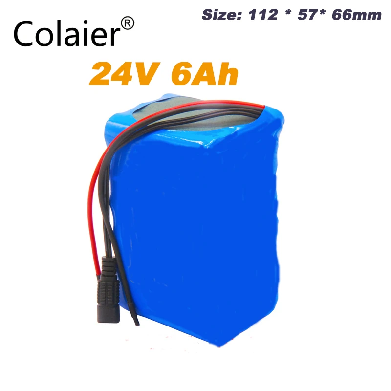 Colaier 24V 6Ah 6S3P аккумулятор 25,2 V 18650 Аккумулятор 6000mAh аккумуляторная батарея для gps-навигатора/Гольф-автомобиля/электровелосипеда