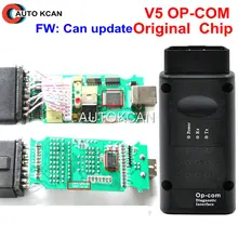 V5.0 pcb v5 pcb firmware v1.59 pode atualizar pwb v5 versão opcom op com chip original obd2 para opel op-com ferramenta diagótica automática