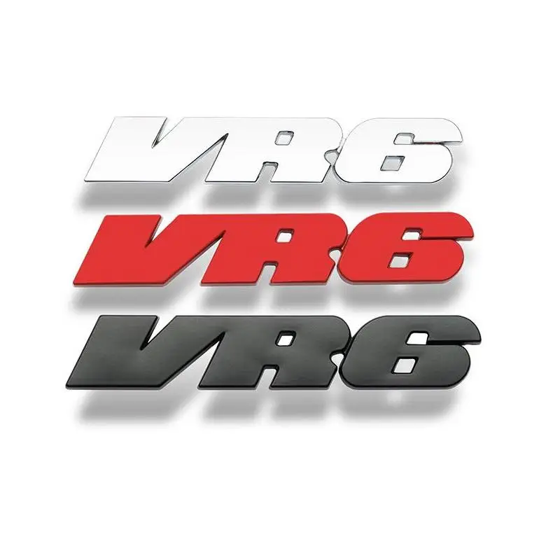 

Metal VR6 Auto Logos Emblems Badges