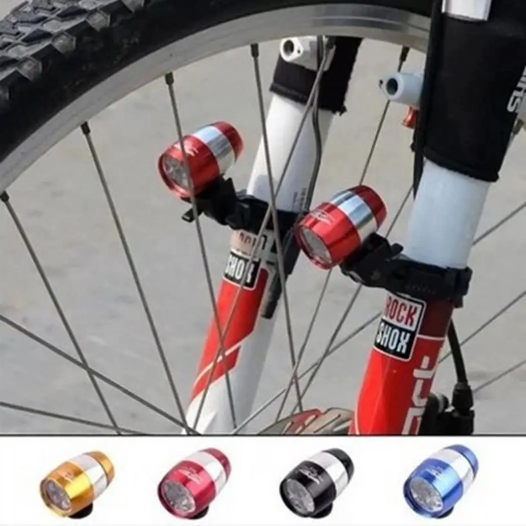 Excellent Bicycle Lights Waterproof Ultra Bright 6 LED Bicycle Bike Front Head Light Aluminium Alloy Mini Safety Cycling Flashlight Lights 0