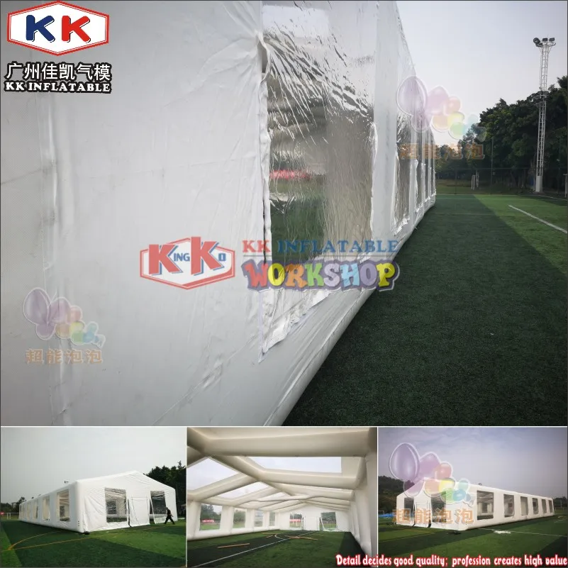 28,5x13,5 m Открытый сильный ПВХ надувной шатер фабрики, производство герметичной футбольная палатка