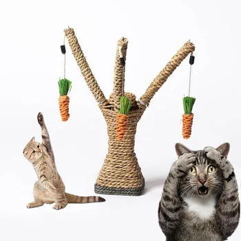 

Newly Cat Kitty Climbing Frame Tree Tower Shelves Scratching Post Sisal Rope Funny Playing Toy VA88