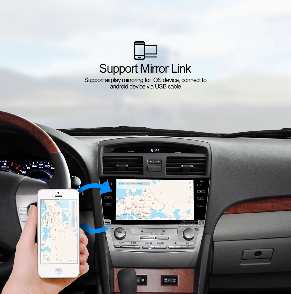 Clearance Asottu CLKMR9060 IPS Android 9.0 2G car gps navigation for Toyota camry 2008 2009 2010 2011 car dvd player car stereo radio gps 18