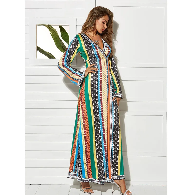 Женское вельветовое Макси платье Abaya длинное мусульманское в турецком арабском