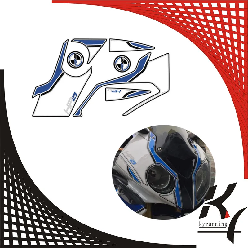 

Front Fairing Motor Number Board 3D Gel Protector for BMW 2012-2014 S1000RR S1000 RR HP4