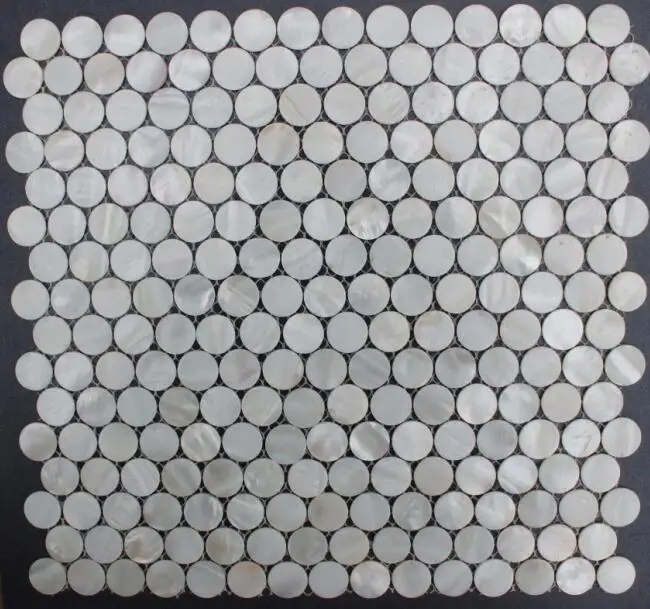 Круглый Круг перламутровая раковина плитка для Kithchen мебель ванной мозаичный