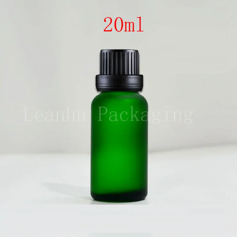 20ml essential oil bottle high grade green brown ground Frosted glass