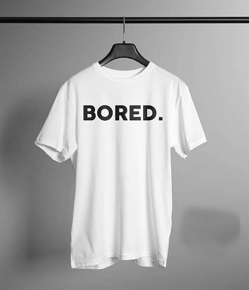 Mens T Shirt Fashion Funny T Shirts Bored Men's Shirt Cotton Tops T-shirt Men Plus Size Hip Hop Oversized T-shirt XS-XXXL