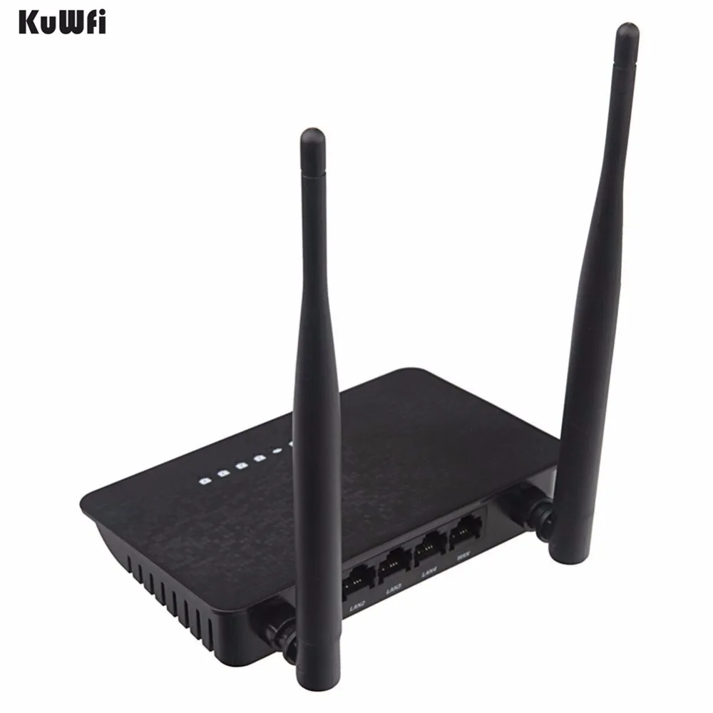 Wi Fi роутер KuWFi 300 Мбит/с 2 4 ГГц с антеннами|wireless extender|smart wifi routerwifi router |
