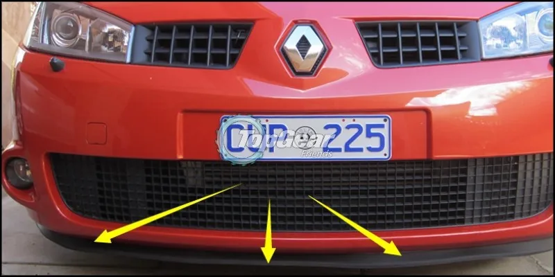 Lábios para Renault Saia para os Fãs de Topgear para Carro Deflector Pára Lábio Alpine Spoiler Dianteiro Tuning Ver - Body Kit Tira Gta 9 de TopGear para Carro Tuning Ver Body Kit tira