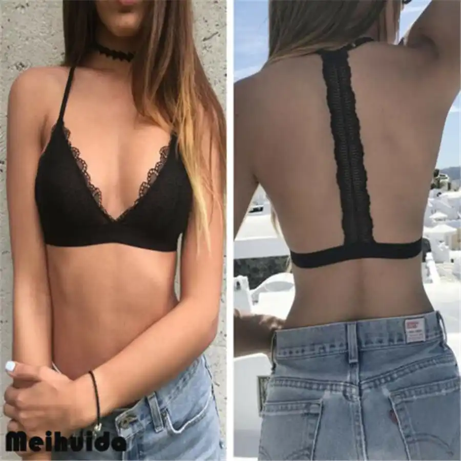 Fashion Wanita Gadis Sexy Deep V Renda Floral Hiasan Bralette Tanaman Top Push Up Bra Lembut Tipis Pakaian Dalam Wanita T Aliexpress