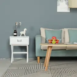 Новые прикроватный стол чай диван у стола сбоку с одним ящиком X Ноги Современный Ретро Декор мебель хранения спальня гостиная