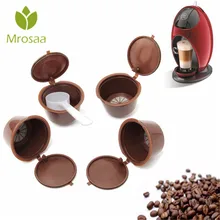 4 шт./компл. Nescafe густо многоразового Кофе капсулы чашки Plsatic многоразовые combinacapsule Кофе капсулы фильтр с ложкой Кофе посуда